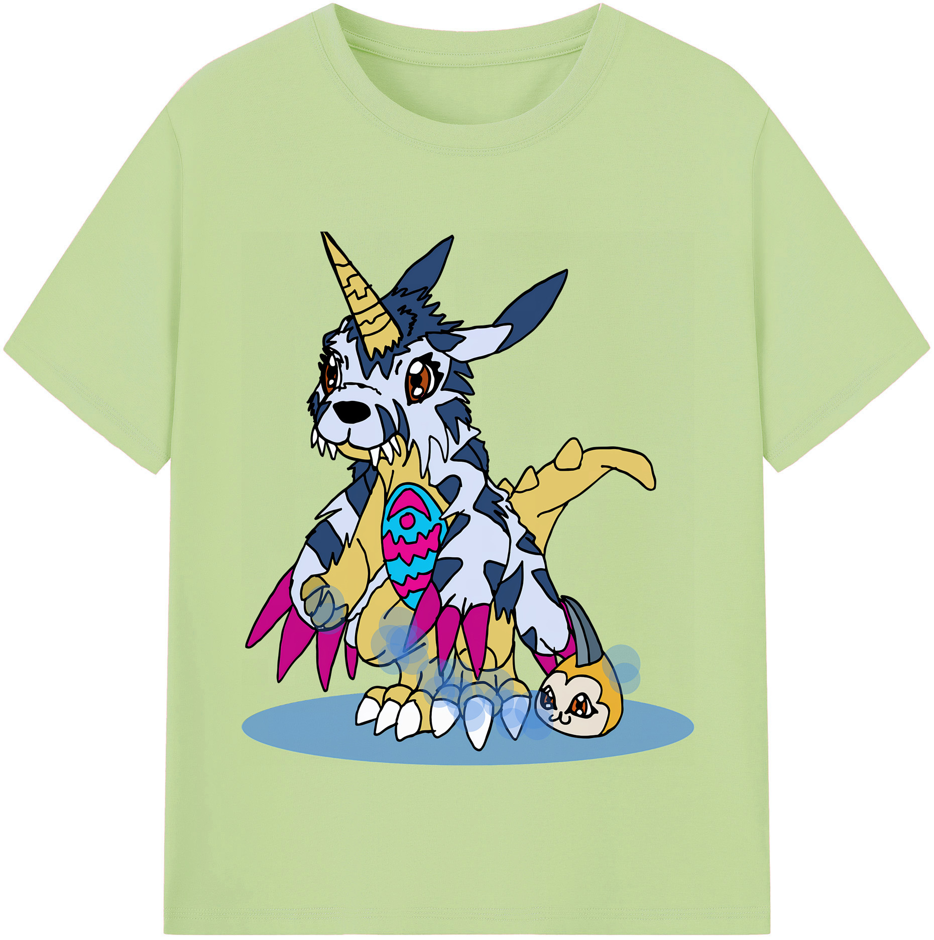 （画像用） Digimon デジタルモンスター/デジモン 綿100％半袖Tシャツ（フロントプリント）